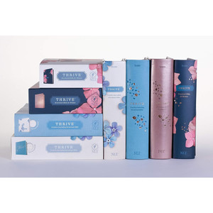 NLT THRIVE Devotional Bible for Women (LeatherLike, Rose Metallic) - Case of 12