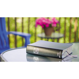 NIV Study Bible, Fully Revised Edition, Large Print, Bonded Leather, Black, Red Letter, Thumb Indexed