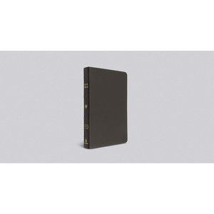 ESV Thinline Bible, Red Letter (Buffalo Leather, Deep Brown)