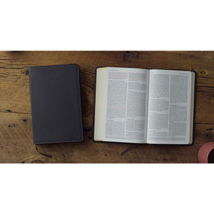 ESV Thinline Bible, Red Letter (Buffalo Leather, Deep Brown)