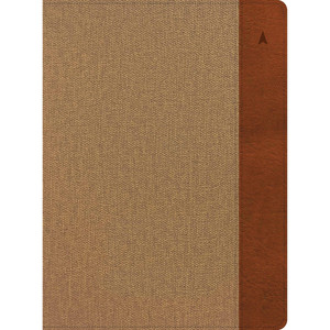 CSB Study Bible, Large Print, Digital Study Edition, Khaki/Brown LeatherTouch