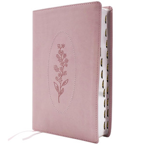 NIV Spiritual Habits Bible, Leathersoft, Pink, Red Letter, Thumb Indexed, Comfort Print - Case of 12
