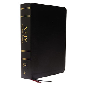 NKJV Study Bible, Leathersoft, Black, Full-Color, Comfort Print - Case of 6