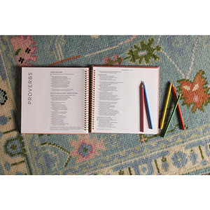 NIV Spiral-Bound Illustrating Bible: Psalms and Proverbs, Leathersoft Spiral, Coral - Case of 12