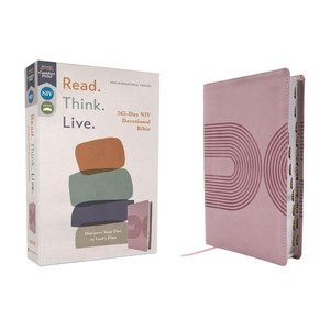 NIV: Read, Think, Live. Leathersoft, Pink, Thumb Indexed, Comfort Print - Bulk Case of 12