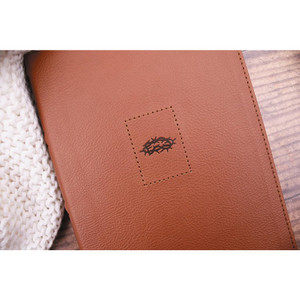 NIV Heritage Bible, Page Edge Art Edition, Leathersoft, Brown, Red Letter, Comfort Print - Case of 12