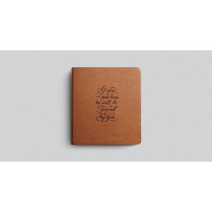 ESV Journaling Study Bible (TruTone, English Saddle, 1 Chronicles 28:9 Design) - Case of 8