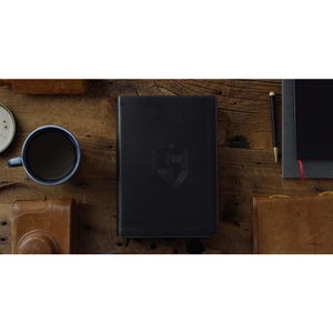 ESV Men's Study Bible (TruTone, Charcoal, Shield Design) - Case of 10