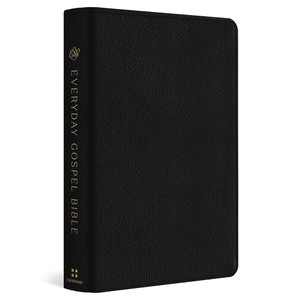 ESV Everyday Gospel Bible: Connecting Scripture to All of Life (Genuine Leather, Black) - Case of 12
