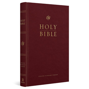 ESV Church Bible, Large Print (Hardcover, Burgundy) - Case of 24