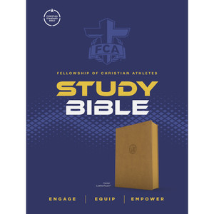CSB FCA Study Bible, Easy-to-Read Optimal Type, Camel LeatherTouch - Case of 10