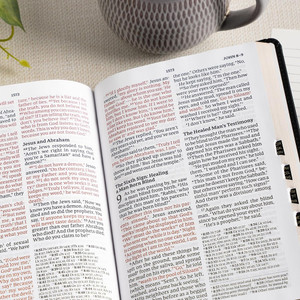 CSB Large Print Personal Size Reference Bible, Digital Study Edition, Easy-to-Read Optimal Type, Black Genuine Leather, Indexed - Case of 12