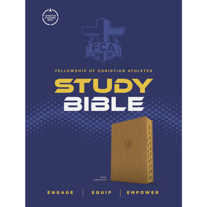 CSB FCA Study Bible, Easy-to-Read Optimal Type, Camel LeatherTouch, Indexed - Case of 10