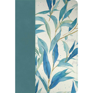 CSB Notetaking Bible, Teal Floral LeatherTouch, Zipper Edition - Case of 12