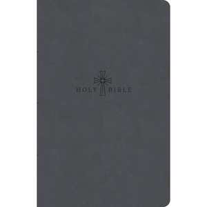 KJV Premium Gift Bible, Charcoal LeatherTouch - Case of 28
