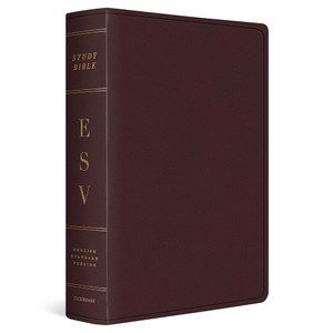 ESV Study Bible, Large Print (Bonded Leather, Burgundy) - Case of 6