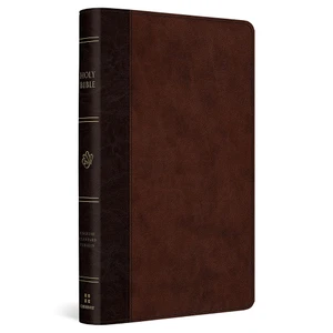 ESV Large Print Thinline Reference Bible (TruTone, Brown/Walnut, Timeless Design) - Case of 12