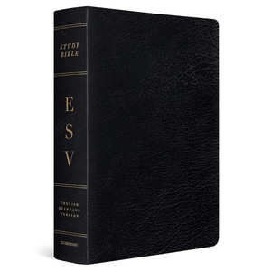 ESV Study Bible, Large Print, Thumb Indexed (Genuine Leather, Black)