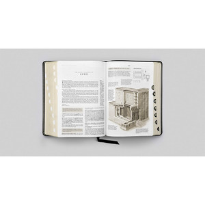 ESV Study Bible, Large Print, Thumb Indexed (Genuine Leather, Black)