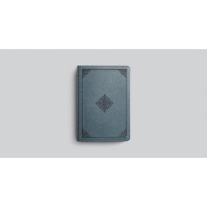 ESV Large Print Wide Margin Bible (TruTone, Slate Blue, Ornament Design) - Case of 10