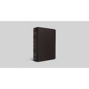 ESV Study Bible, Large Print (Buffalo Leather, Deep Brown)