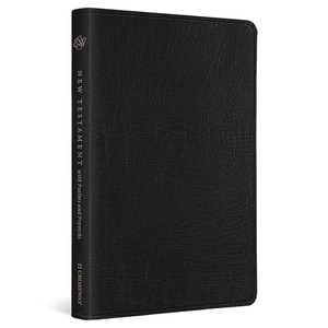 ESV New Testament with Psalms and Proverbs (Genuine Leather, Black)