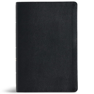 CSB Giant Print Reference Bible, Easy-to-Read Optimal Type, Digital Study Edition, Black Genuine Leather - Case of 10