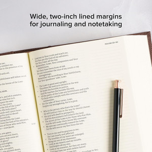 NASB Notetaking Bible, Large Print Edition, Brown Cloth Over Board - Case of 8