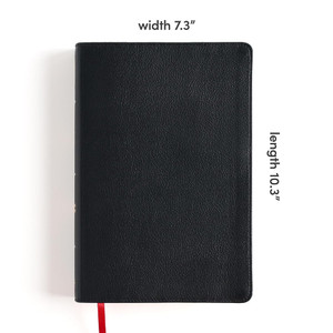CSB Giant Print Reference Bible, Easy-to-Read Optimal Type, Digital Study Edition, Black Genuine Leather, Indexed - Case of 10