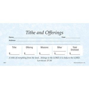 Offering Envelopes - Tithes & Offering Stock Set (Box of 52) Offering Envelopes - Tithes & Offering Stock Set (Box of 52)
