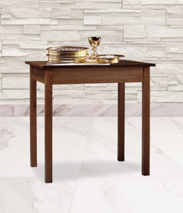 Small Communion Table - Walnut Stain Small Communion Table - Walnut Stain