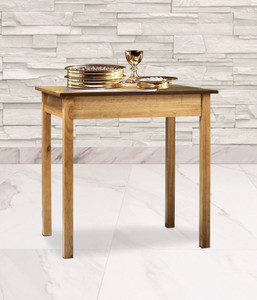 Small Communion Table - Pecan Stain Small Communion Table - Pecan Stain