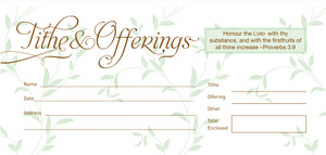 Offering Envelope - Tithe & Offerings (Proverbs 3:9) - Bill size (Pack of 52) Offering Envelope - Tithe & Offerings (Proverbs 3:9) - Bill size (Pack of 52)