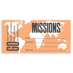 Offering Envelope - Missions - Go (Pack of 100) Offering Envelope - Missions - Go (Pack of 100)