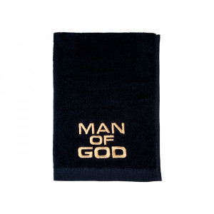 Pastor Towel - Man of God (Black w/ Gold) Pastor Towel - Man of God (Black w/ Gold)
