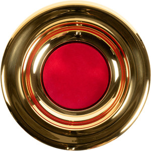 RemembranceWare Brass Offering Plate with Red Felt