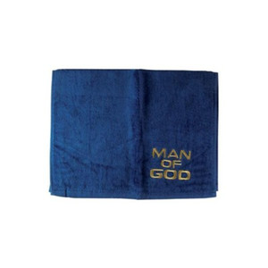 Pastor Towel - Man of God (Navy w/ Gold) Pastor Towel - Man of God (Navy w/ Gold)