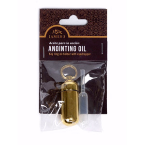 Anointing Oil Holder - Brass (bag w/ header) - Broadman Anointing Oil Holder - Brass (bag w/ header) - Broadman