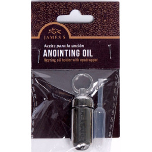 Anointing Oil Holder - Silver (bag w/ header) - Broadman Anointing Oil Holder - Silver (bag w/ header) - Broadman