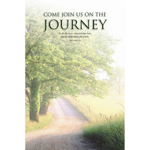 Welcome Folder - Come Join Us on the Journey - Proverbs 3:6 - 6" x  9"