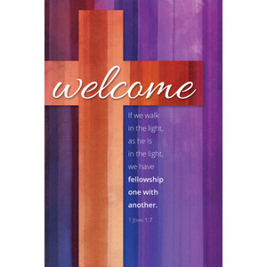 Welcome Folder - Welcome - 1 John 1:7 - 6" x  9"