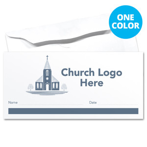 Custom Offering Envelopes - One Color  - Simple Design - E1C001 - (Box of 500)