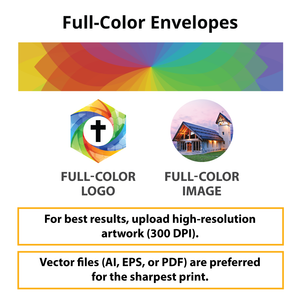 Custom Offering Envelope - Full Color - Classic - Purple Text Giving - EFC009 - Box of 500