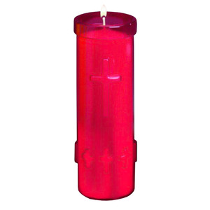 12P Unbreakable 5-Day Free Standing Devotional Candles 5.75" x 2.5" (Ruby Red - Case of 24) 12P Unbreakable 5-Day Free Standing Devotional Candles 5.75" x 2.5" (Ruby Red - Case of 24)