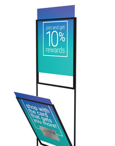 Blade Poster SignHolder, 2 Tier, Poster Size 22