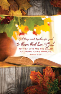 Church Bulletin 11" - Fall - Thanksgiving - All Things (Pack of 100)