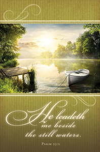 Church Bulletin 11" - Funeral- Memorial - He Leadeth (Pack of 100) Church Bulletin 11" - Funeral- Memorial - He Leadeth (Pack of 100)