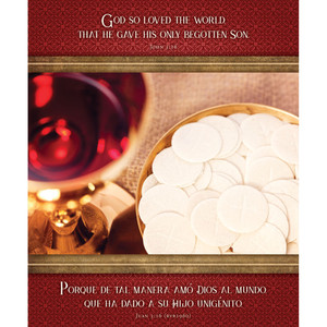 Church Bulletin 14" - Communion-Bilingual - (Pack of 100)