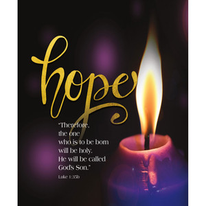 Church Bulletin 14" - Advent - Candle Hope (Pack of 50)
