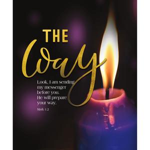 Church Bulletin 14" -  Advent - Candle The Way (Pack of 50)